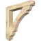Ekena Millwork Olympic Arts and Crafts Rough Sawn Bracket w/ Offset Brace, Douglas Fir, 8"W x 48"D x 48"H BKT0806X48X48OLY03RDF - alternate 1